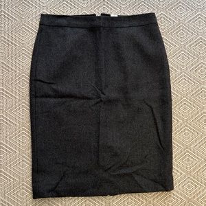 J.Crew | Gray Wool Pencil Skirt, Size 6